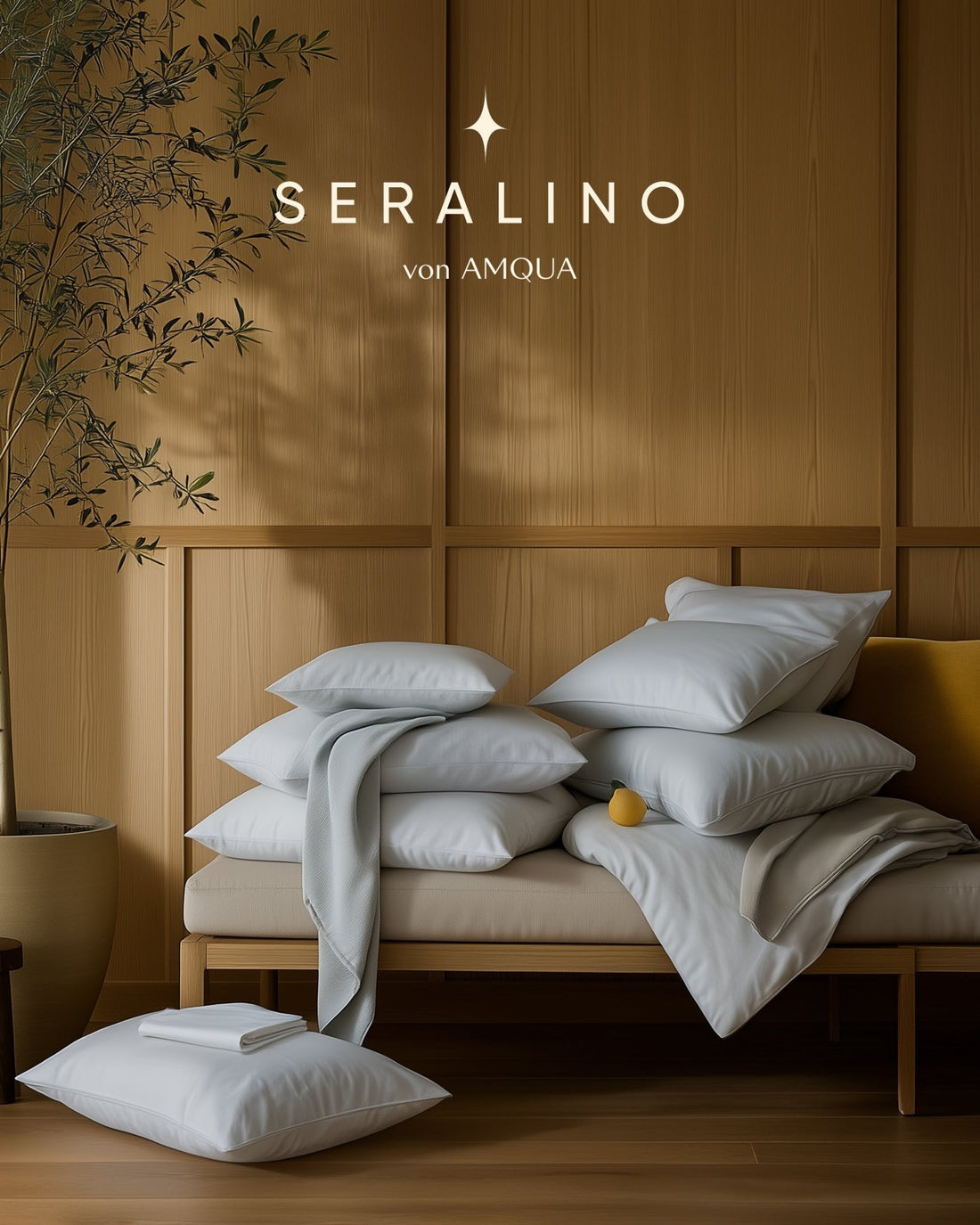 Bio - Baumwolle Bettwäsche Set Graublau 135x200 cm 80x80 cm