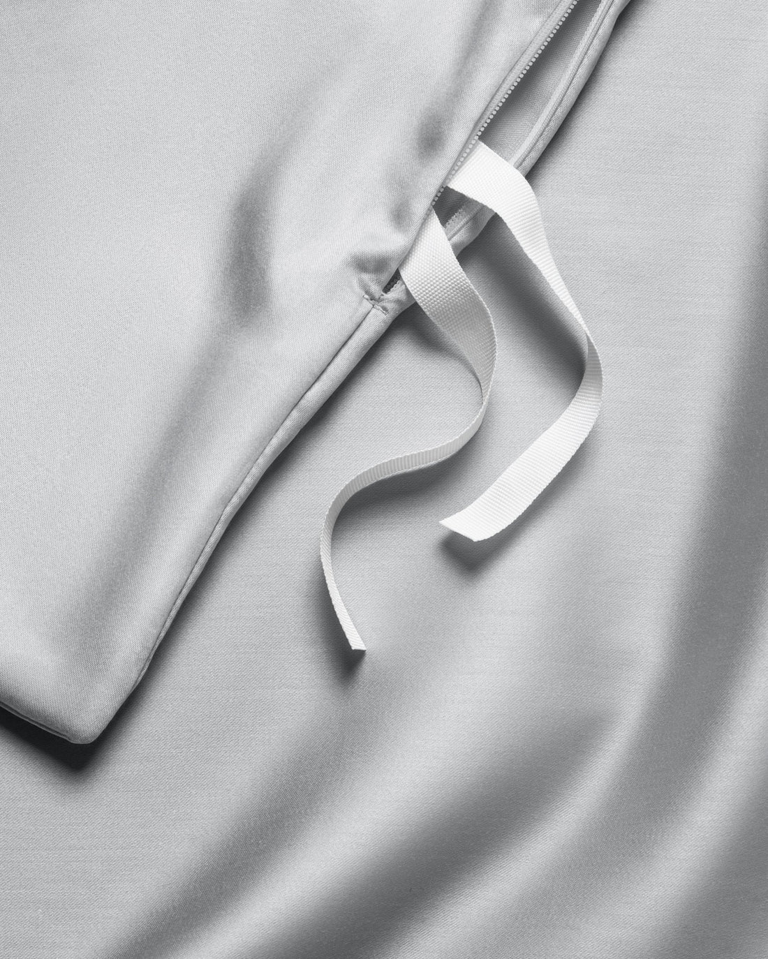 Ägyptische Baumwolle Bettwäsche Set Hellgrau 135x200 cm 40x80 cm