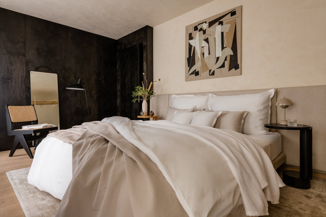 Ägyptische Baumwolle Bettwäsche Set Weiß 135x200 cm 40x80 cm