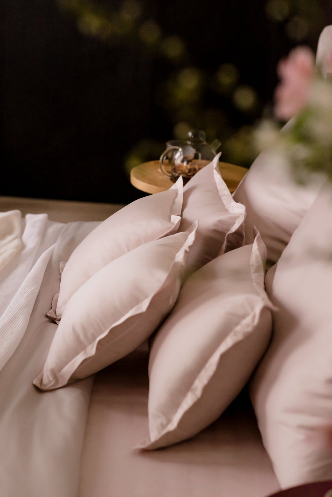 Ägyptische Baumwolle Kissenbezüge Hellrosa 40x40 cm