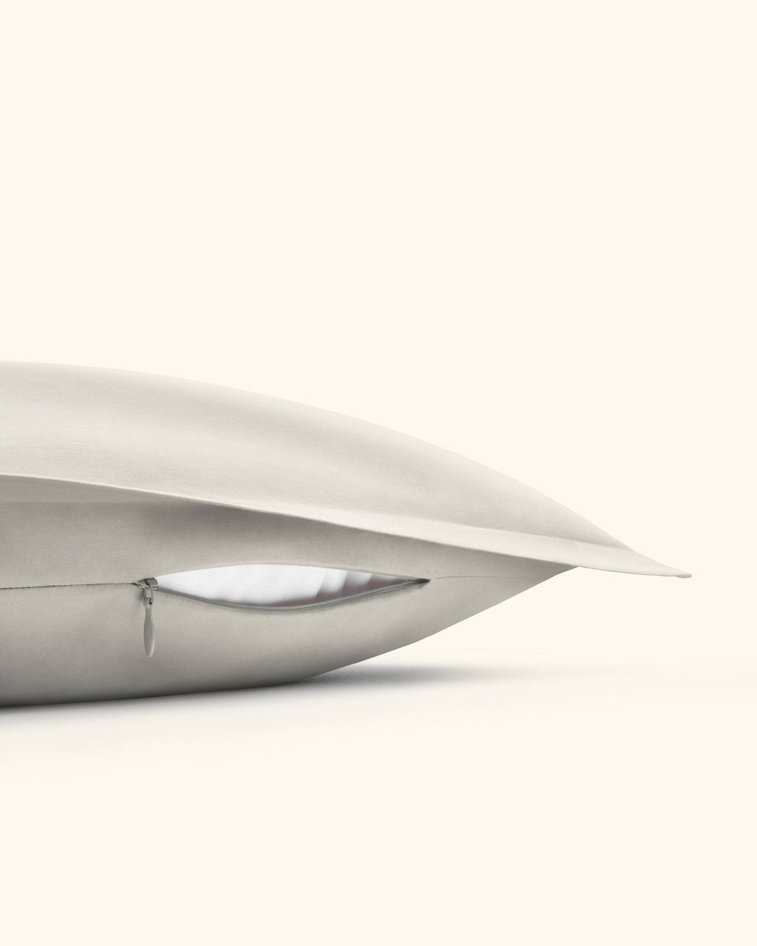 Ägyptische Baumwolle Mako Satin Kissenbezüge Beige 40x40 cm