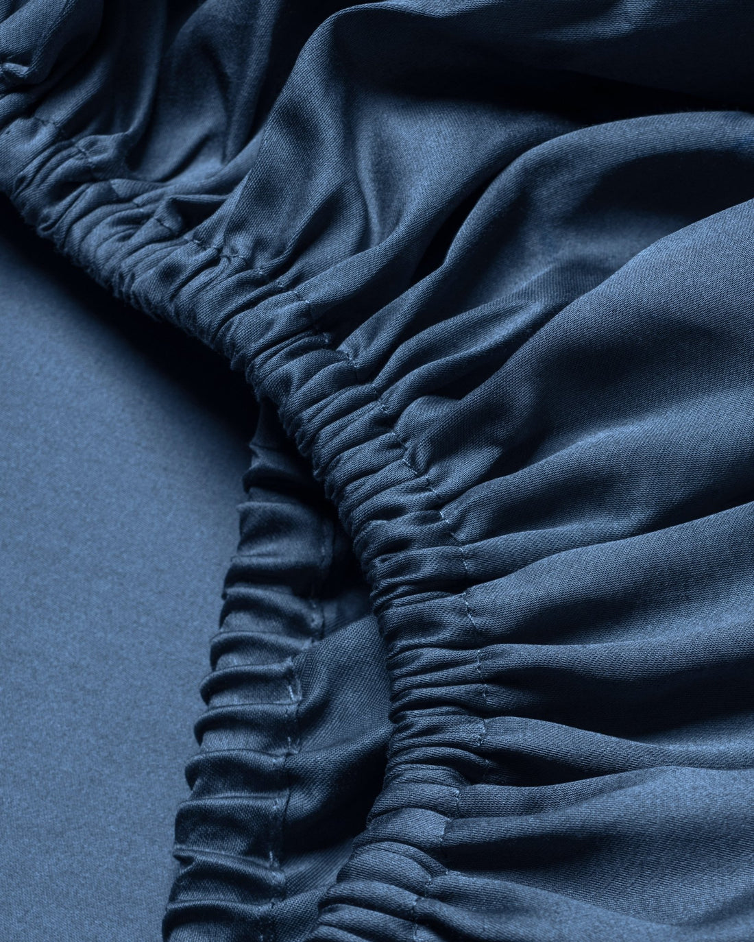 Ägyptische Baumwolle Spannbettlaken Dunkelblau 90x200 cm