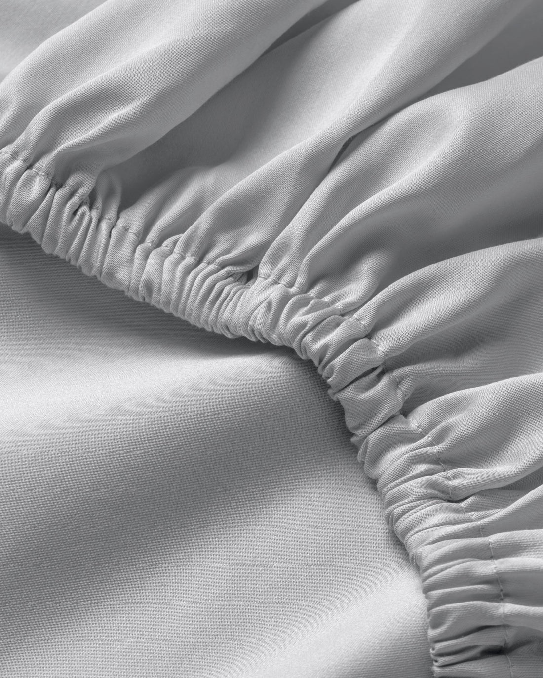 Ägyptische Baumwolle Spannbettlaken Hellgrau 90x200 cm