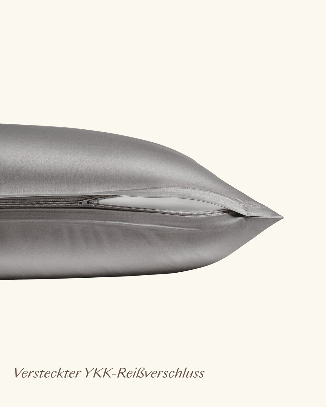 Bio - Baumwolle Bettwäsche Dunkelgrau 135x200 cm 80x80 cm