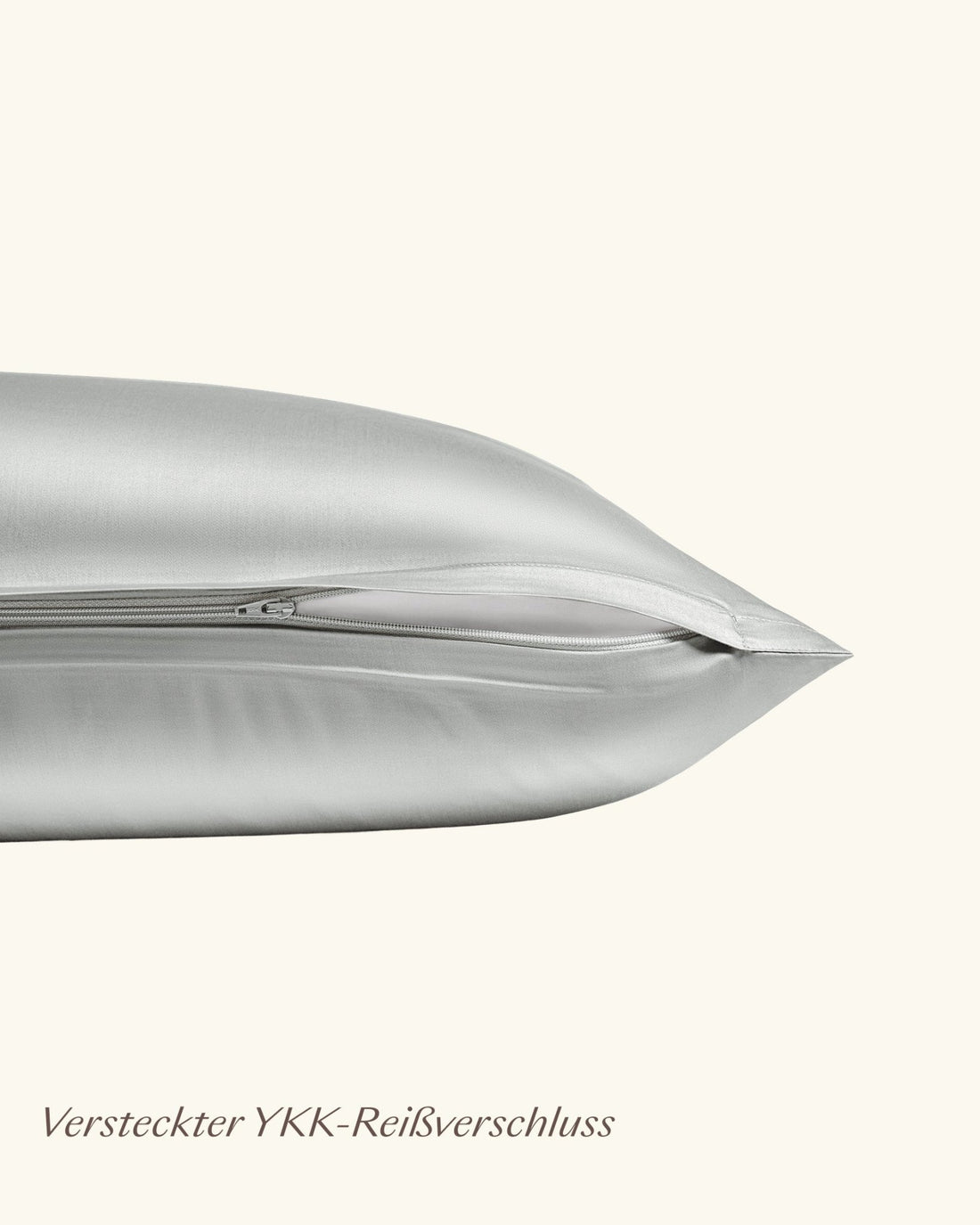 Bio - Baumwolle Bettwäsche Set Graublau 135x200 cm 80x80 cm