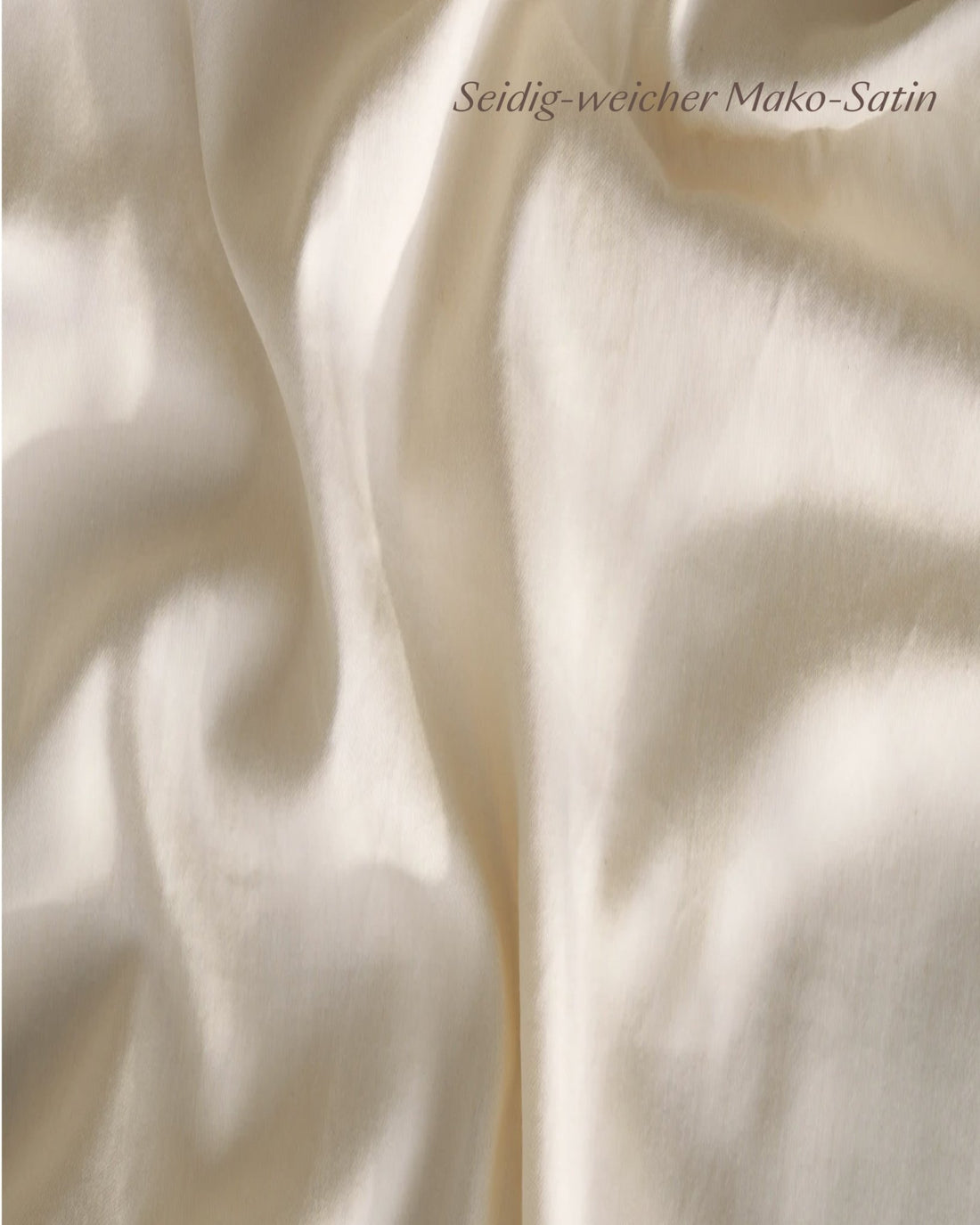 Bio - Baumwolle Bettwäsche Set Natural Creme 135x200 cm 80x80 cm