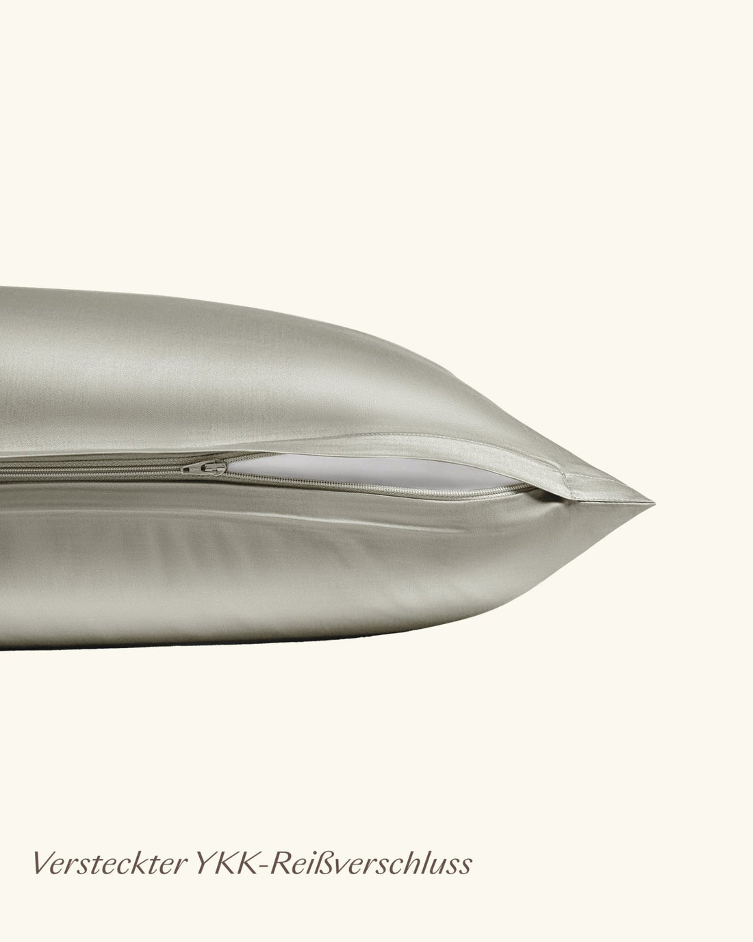 Bio - Baumwolle Bettwäsche Set Salbeigruen 135x200 cm 80x80 cm