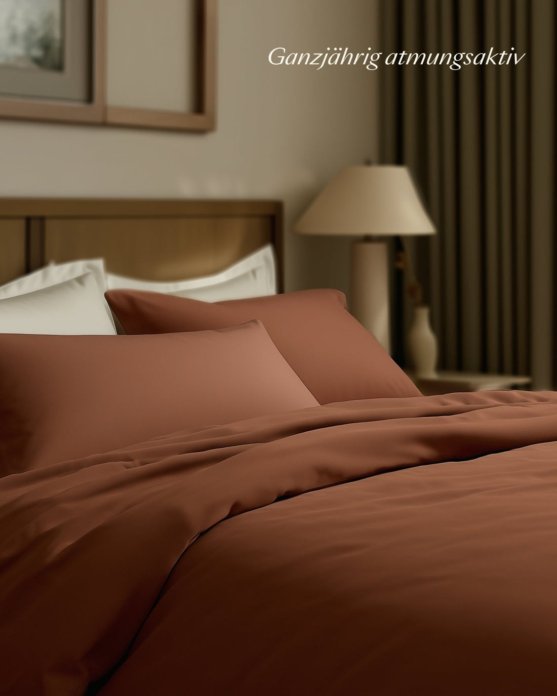 Bio - Baumwolle Kissenbezüge Cinnamon 30x30 cm