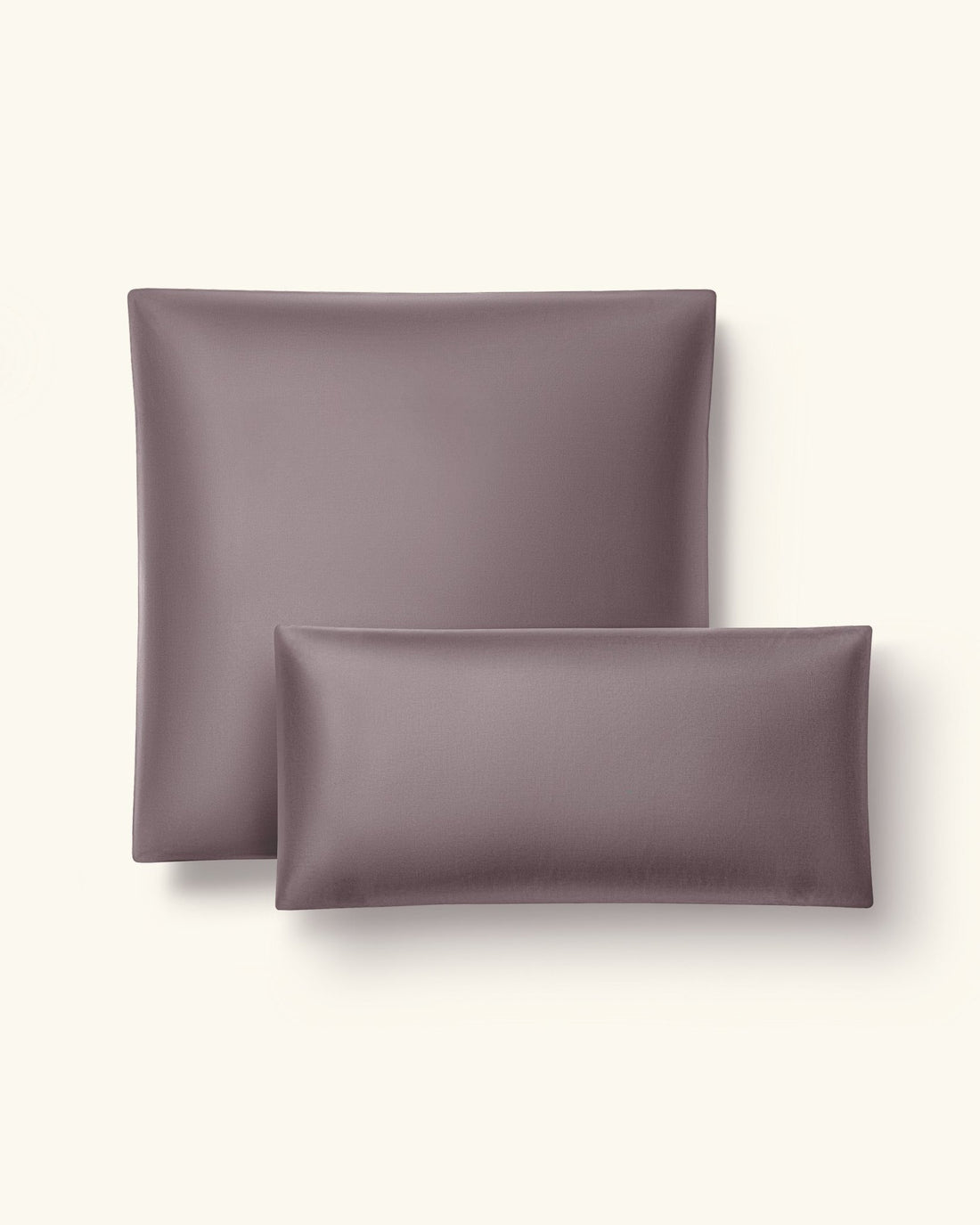 Bio - Baumwolle Kissenbezüge Dunkellila 30x30 cm