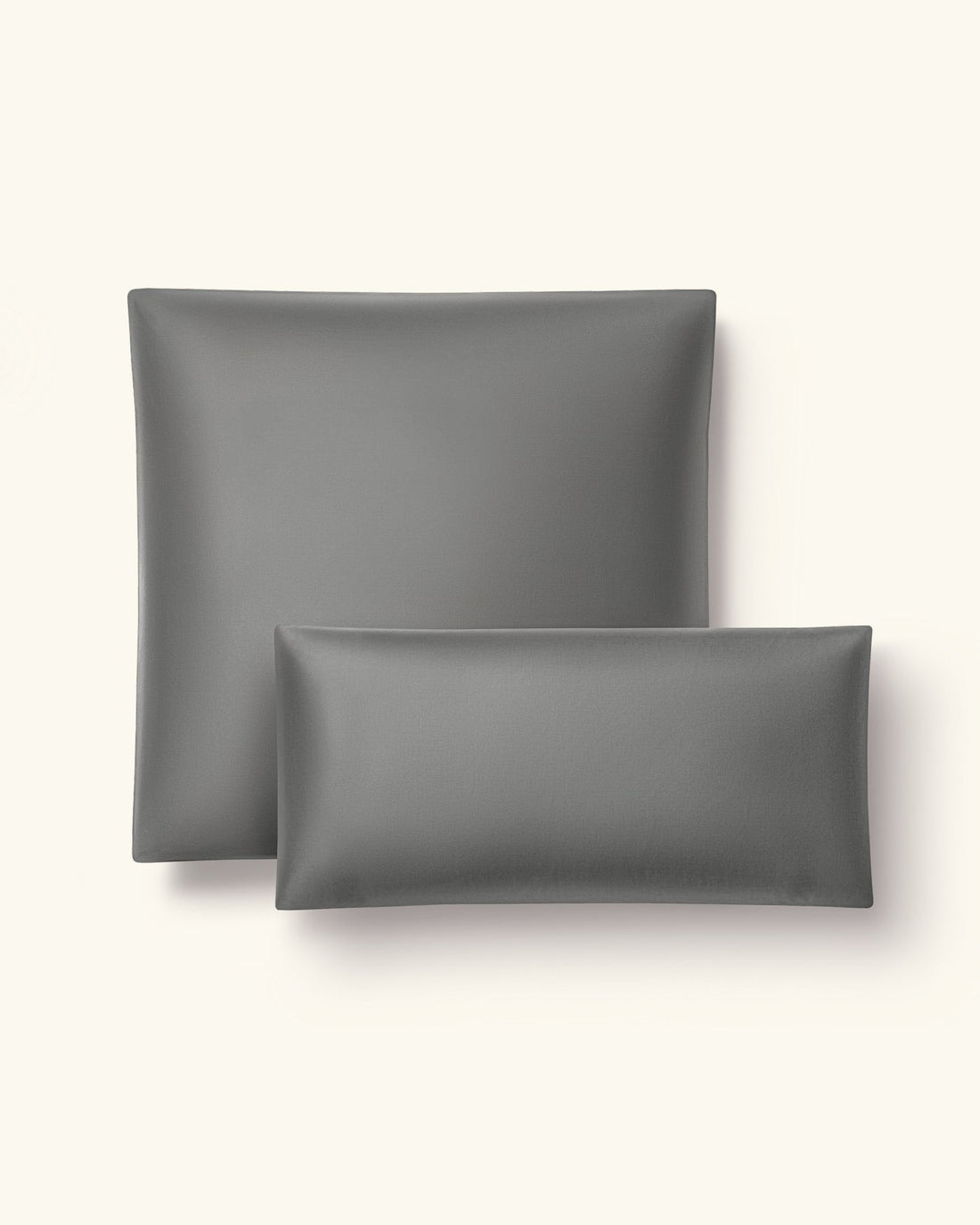 Lyocell Bettwäsche Set Dunkelgrau 135x200 cm 80x80 cm