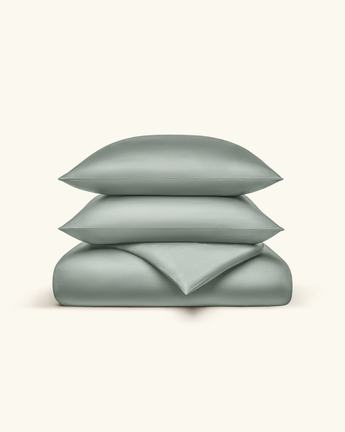Lyocell Bettwäsche Set Grün 135x200 cm 80x80 cm