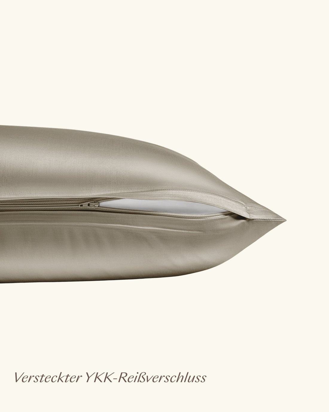 Lyocell Bettwäsche Set Taupe 135x200 cm 80x80 cm