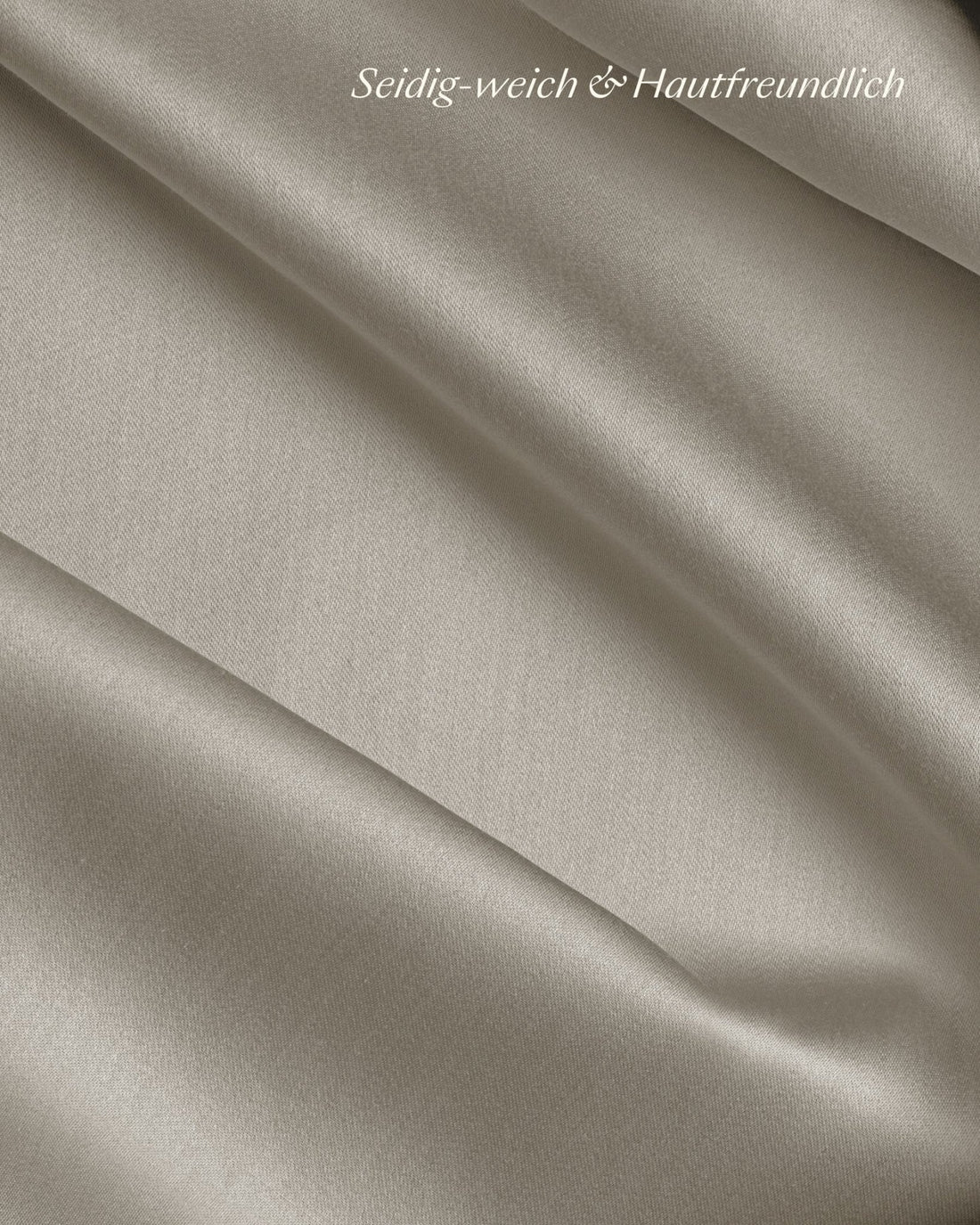 Lyocell Bettwäsche Set Taupe 135x200 cm 80x80 cm