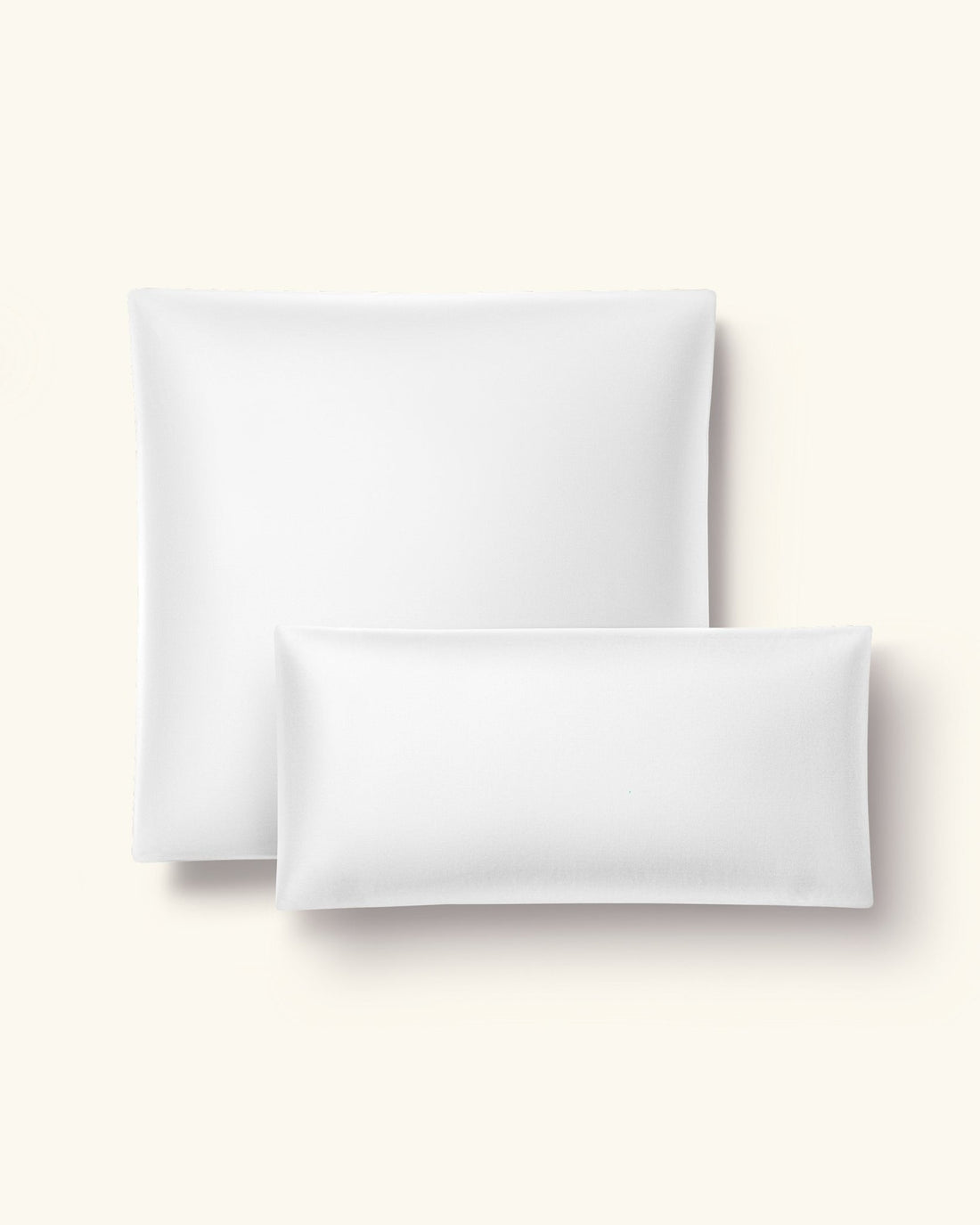 Lyocell Bettwäsche Set Weiß 135x200 cm 80x80 cm