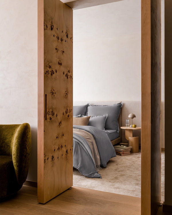 Ägyptische Baumwolle Bettwäsche Set Dunkelgrau 135x200 cm 40x80 cm