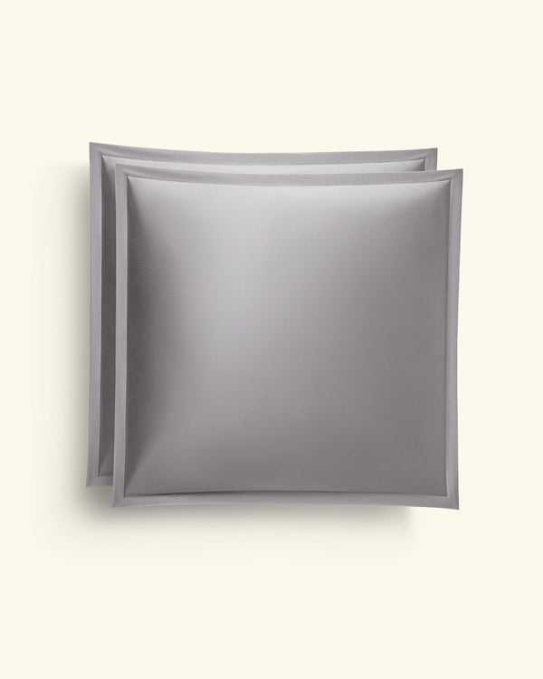 Ägyptische Baumwolle Kissenbezüge Dunkelgrau 40x40 cm