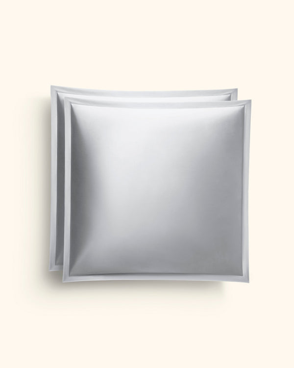 Ägyptische Baumwolle Kissenbezüge Hellgrau 40x40 cm