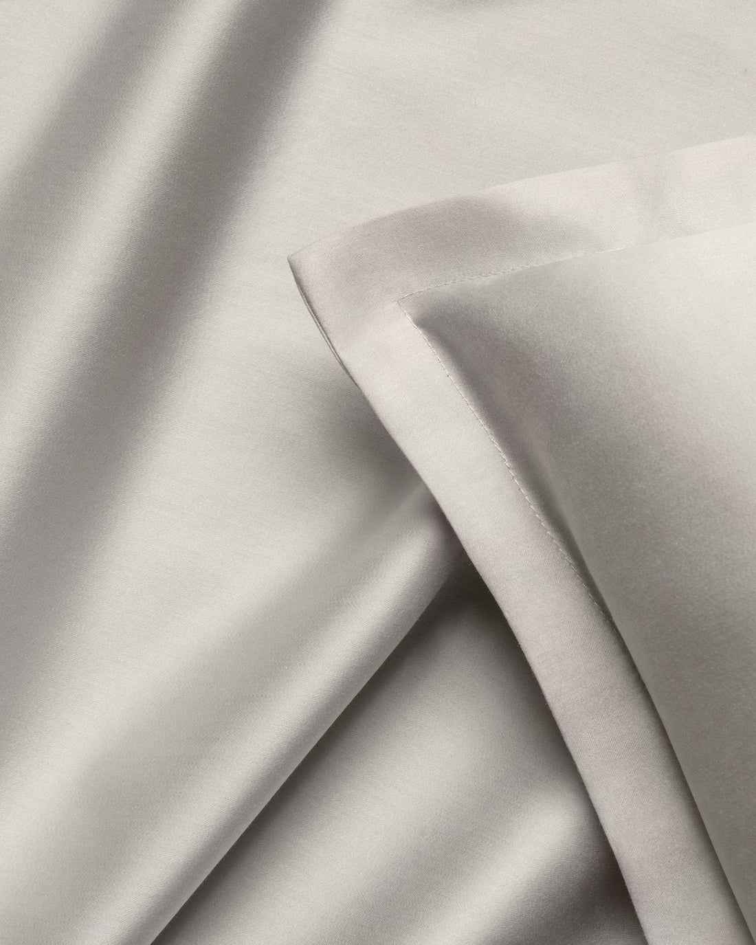 Ägyptische Baumwolle Mako Satin Kissenbezüge Beige 40x40 cm