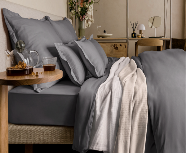 Luxus Bettwäsche aus Giza-Baumwolle – weich, langlebig und OEKO-TEX zertifiziert.
