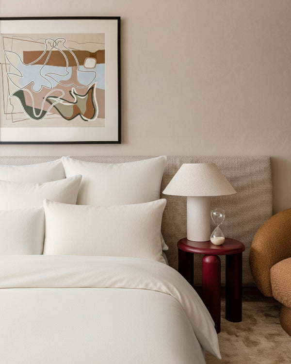 Biber Kissenbezüge 2er - Set Cremeweiß 40x80 cm