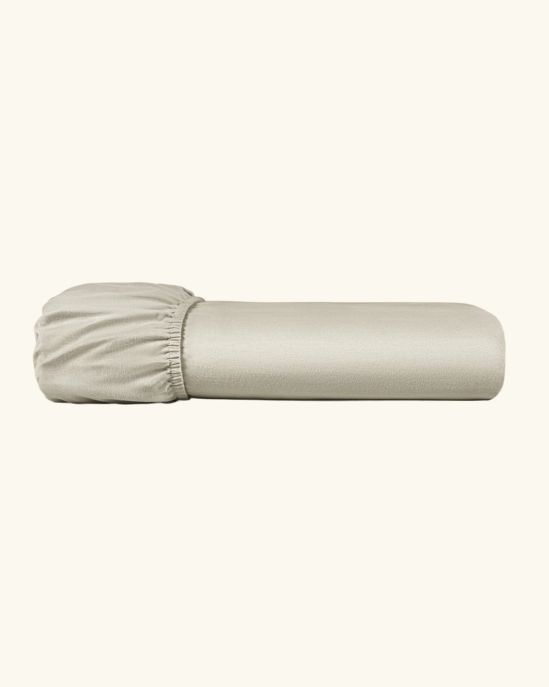 Biber Spannbettlaken Beige 90x200 cm