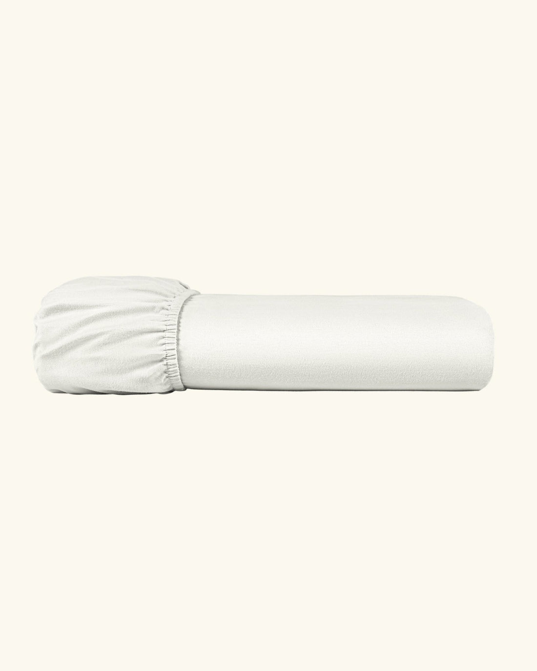 Biber Spannbettlaken Cremeweiß 90x200 cm