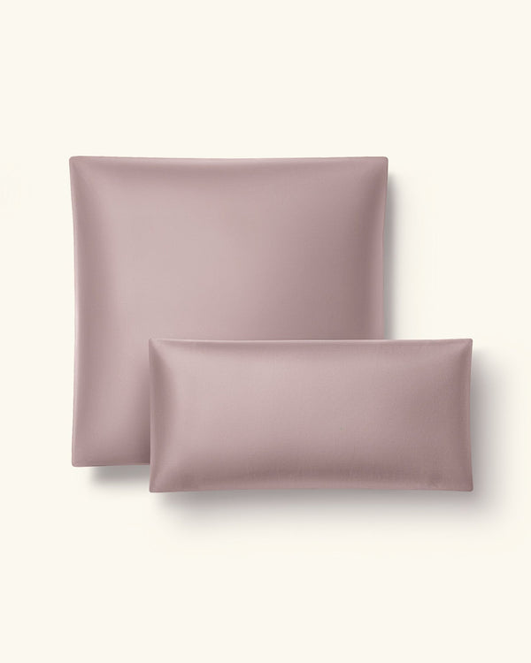 Bio - Baumwolle Kissenbezüge Altrosa 30x30 cm