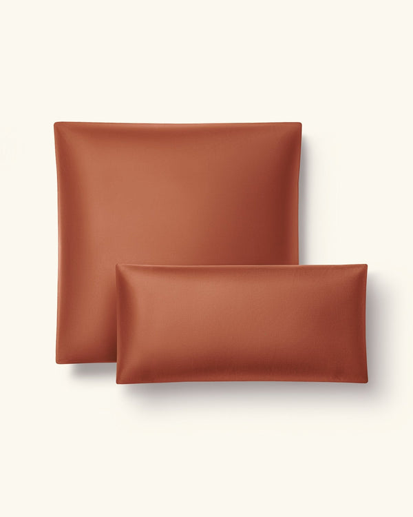 Bio - Baumwolle Kissenbezüge Cinnamon 30x30 cm